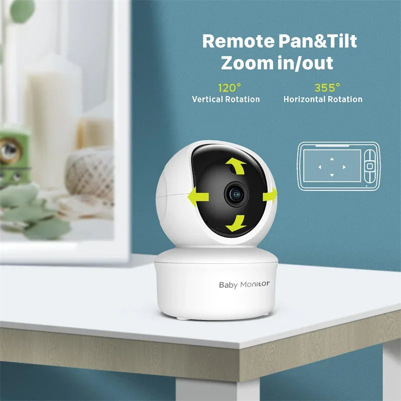 Boba Video Babyfoon met Draaibare Camera