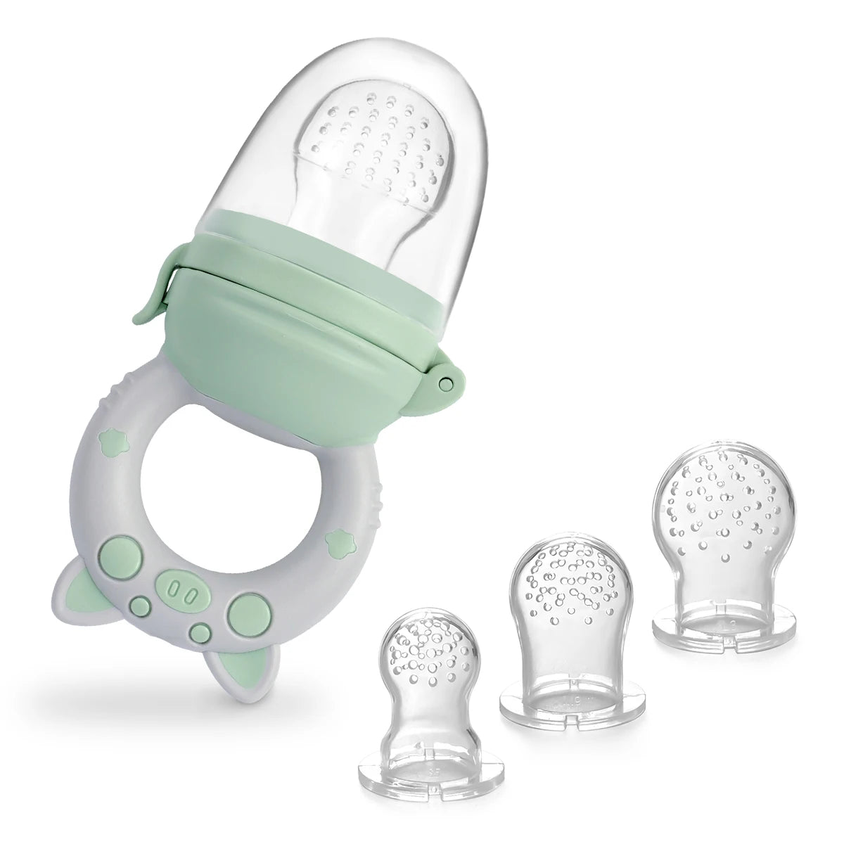 Boba 4-delige Siliconen Fruit- & Groentefeeder Set
