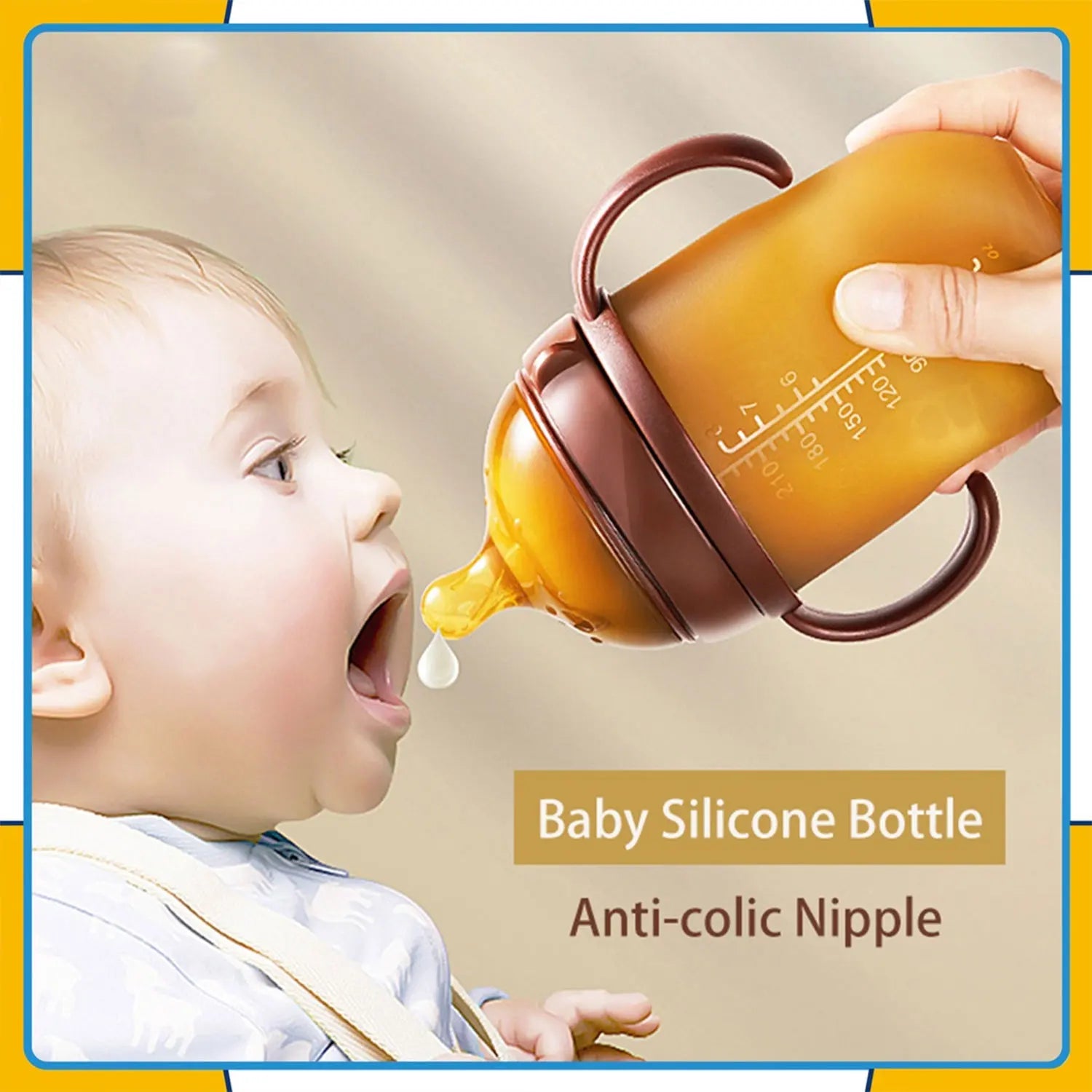 Boba Babyfles met Zachte Speen & Brede Hals