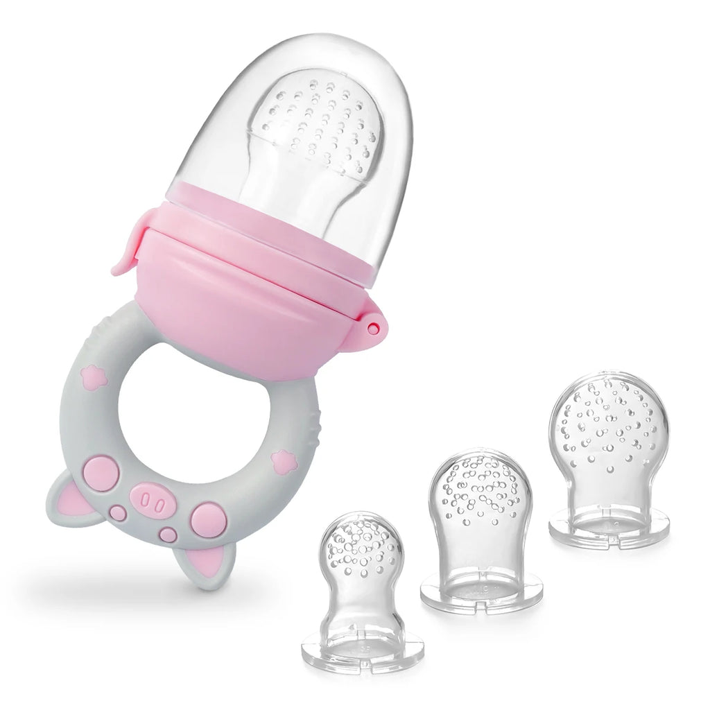 Boba 4-delige Siliconen Fruit- & Groentefeeder Set