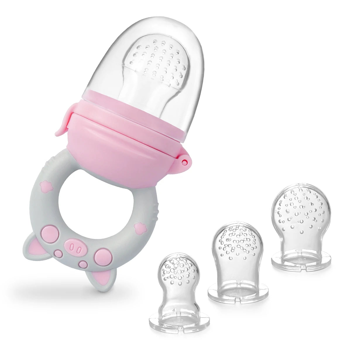 Boba 4-delige Siliconen Fruit- & Groentefeeder Set