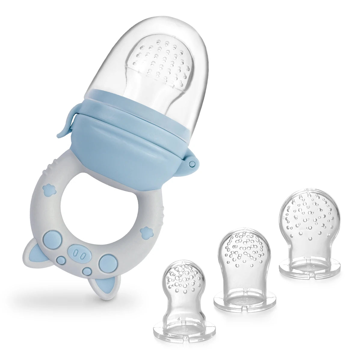 Boba 4-delige Siliconen Fruit- & Groentefeeder Set